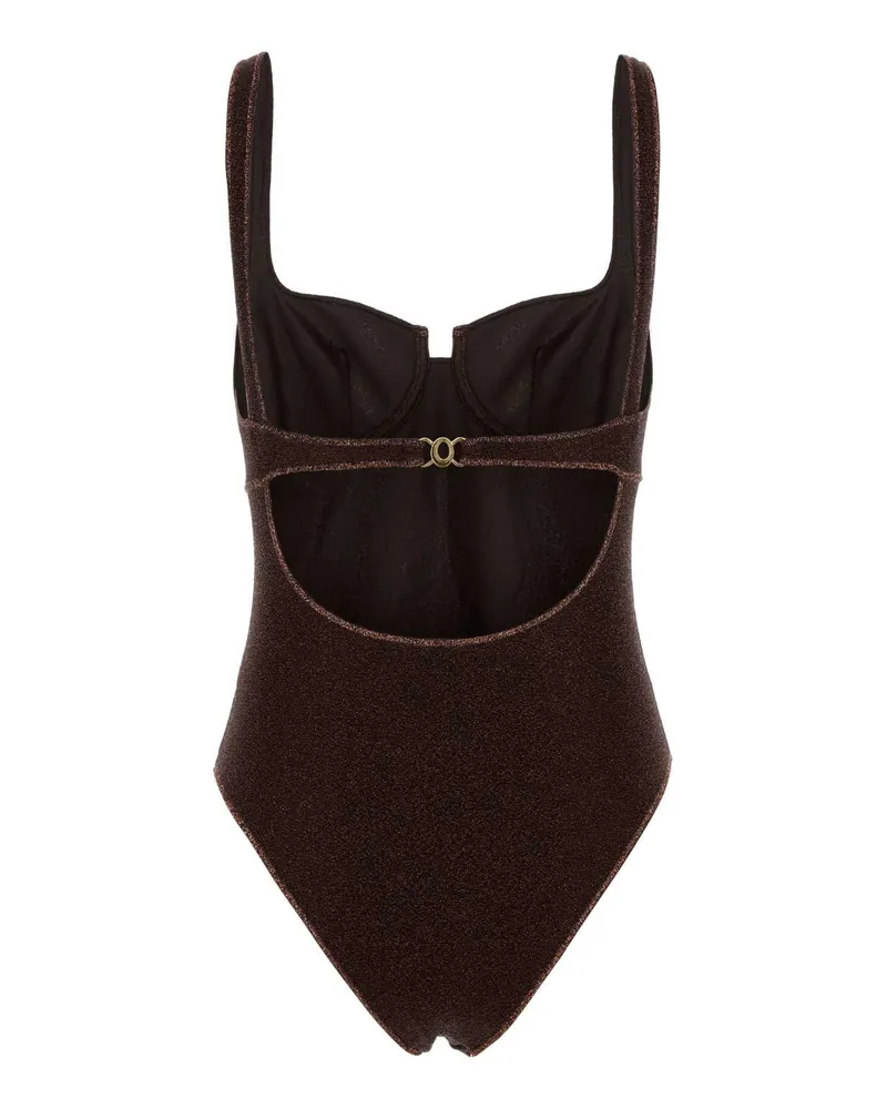 Oséree Balconette Swimsuit — Brown Brown