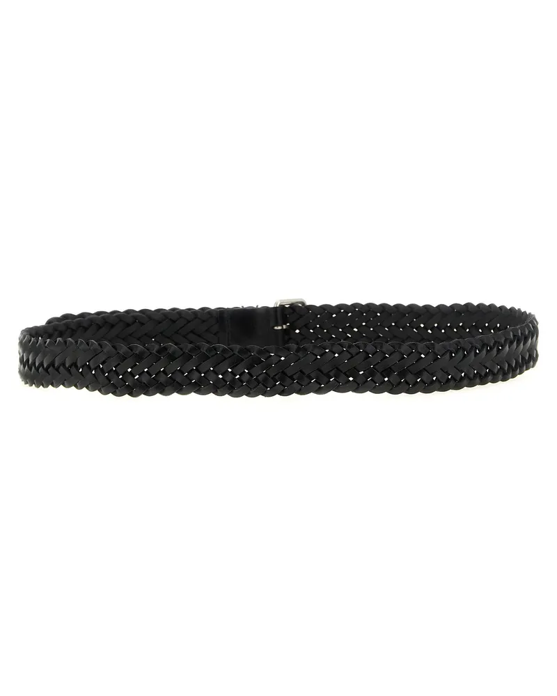 Saint Laurent Cassandre Belt — Black Black