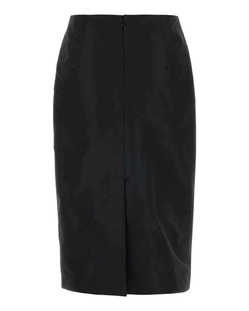 Jil Sander Women's Black Faille Skirt Gonne Black