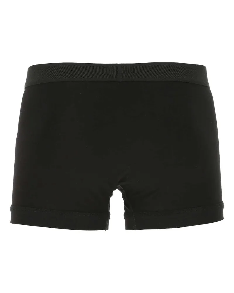 Tom Ford Men's Black Stretch Cotton Boxer Set Intimo Underwear Black