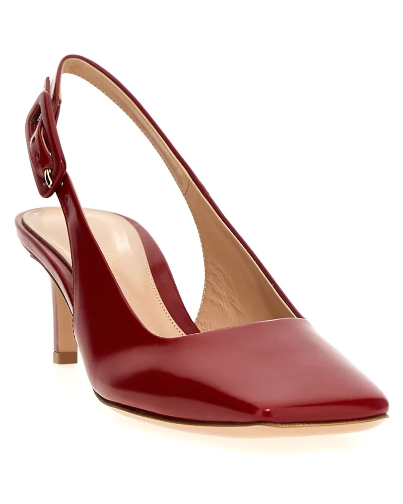 Gianvito Rossi Slingback — Burgundy Burgundy