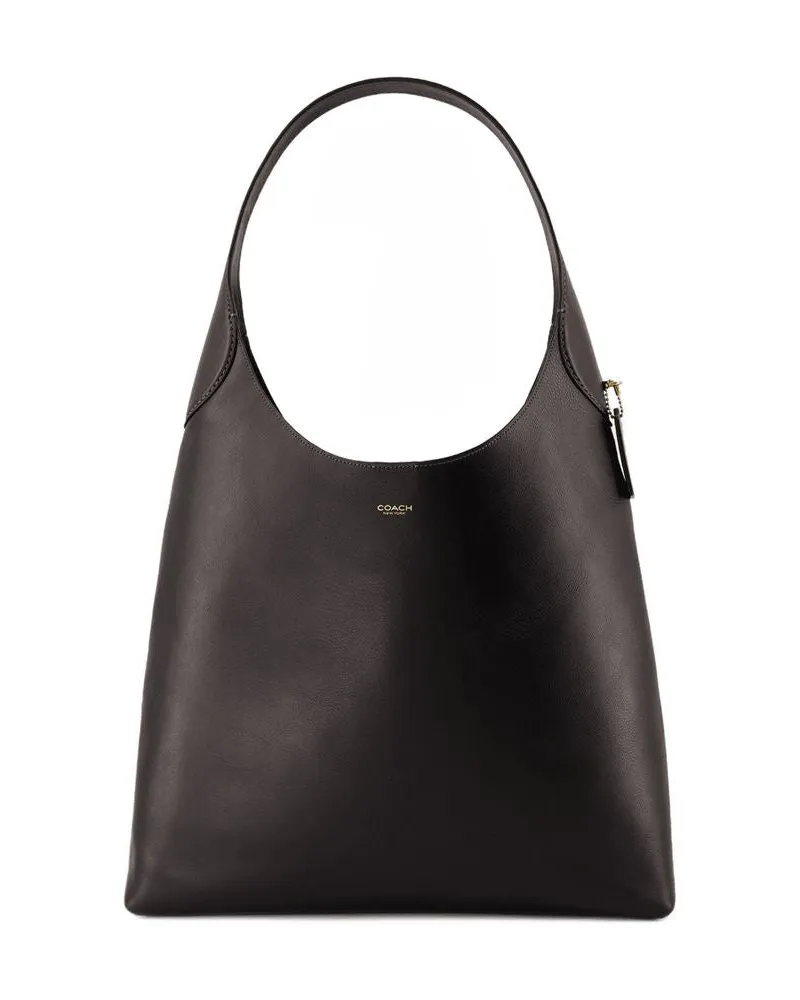 Coach Women's Brooklyn 39 Shoulder Bag -  Leather Black Cowhide Shoulder-Hobo-Bags Black