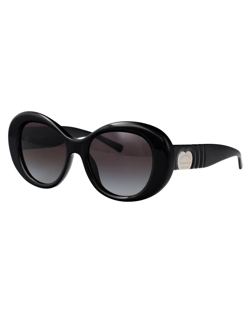 Tiffany & Co. 0TF4228 Oversized Black Acetate Sunglasses — Black Black