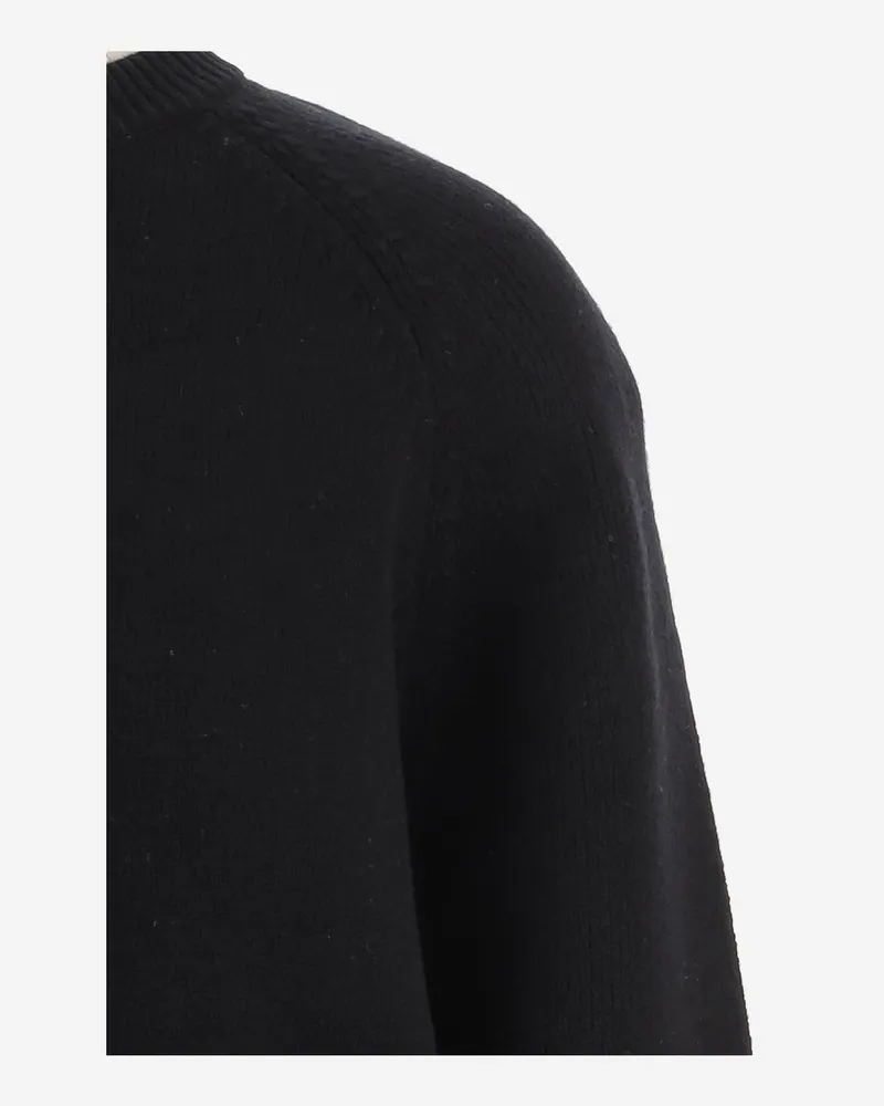 FRANKIE Shop Wool-Blend Crew Neck Sweater — Black Black
