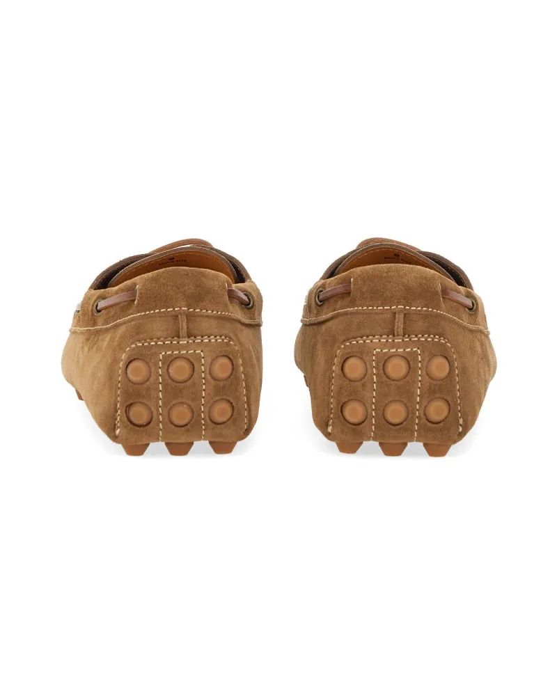 TOD'S Calfskin Leather Loafer — Brown Brown