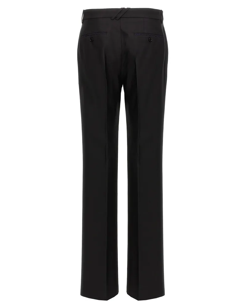 Burberry Men's Black Virgin Wool Dress Pants Black