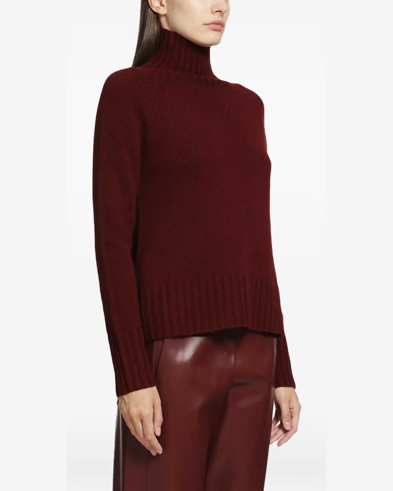 Max Mara Women's Sweater Smmmantova Wool And Cashmere Bordeaux Burgundy