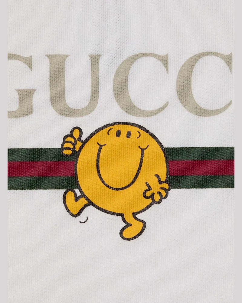 Gucci Mr. Men Little Miss Logo-Printed Sweatshirt — White White