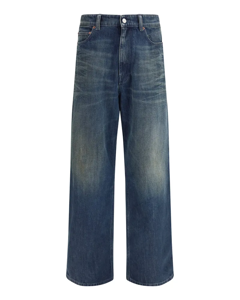 Maison Margiela Five-Pocket Cotton Denim Jeans — Blue Blue
