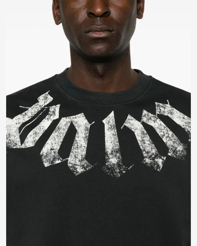 Palm Angels Logo-Print T-Shirt — Black Black