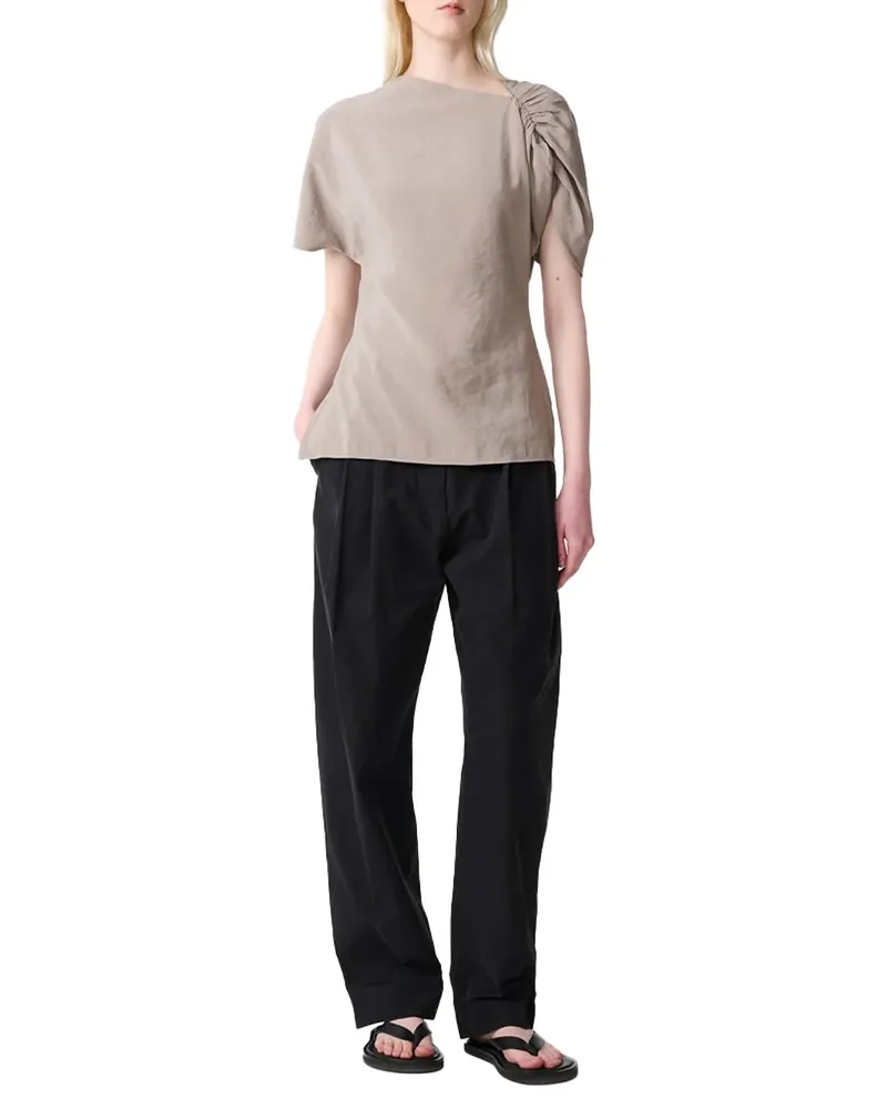 Studio Nicholson Carpi Blouse — Taupe Taupe
