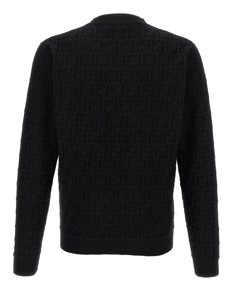 Fendi Men's Black Cotton Cardigan Clothing Black