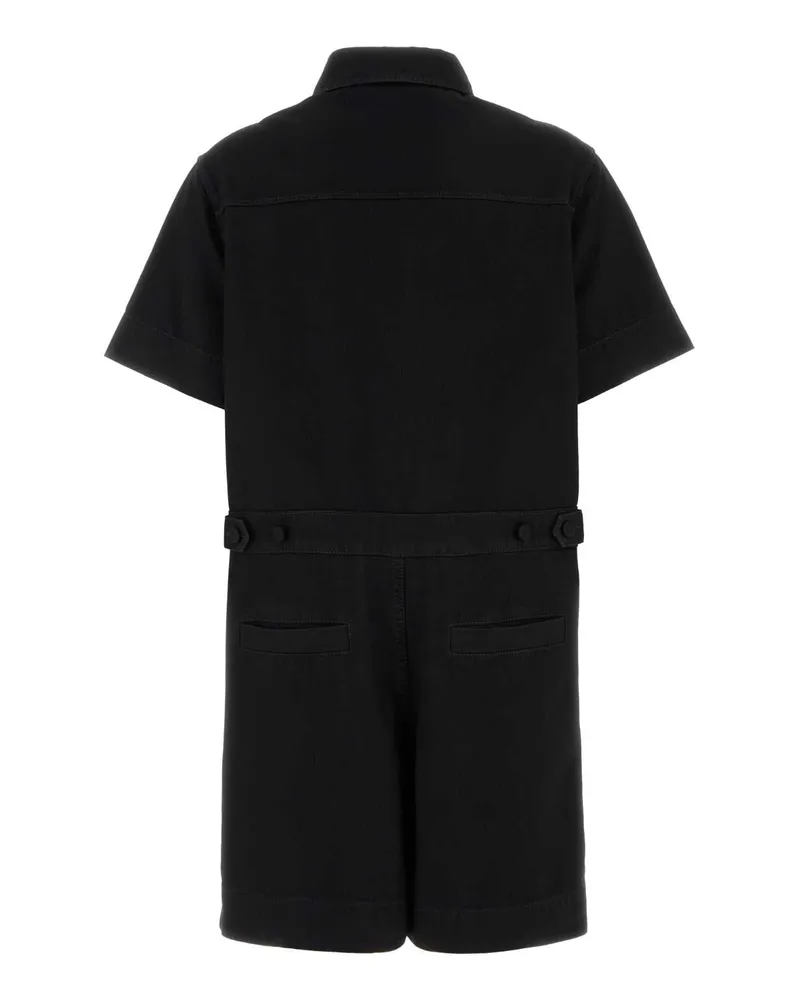 Gucci Women's Black Denim Jumpsuit Exterior: Cotton Tute Black