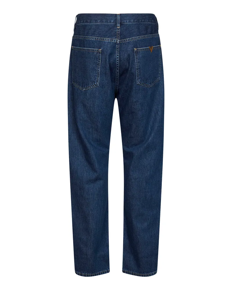 Valentino Garavani Men's Jeans Medium Blue Cotton Denim Blue