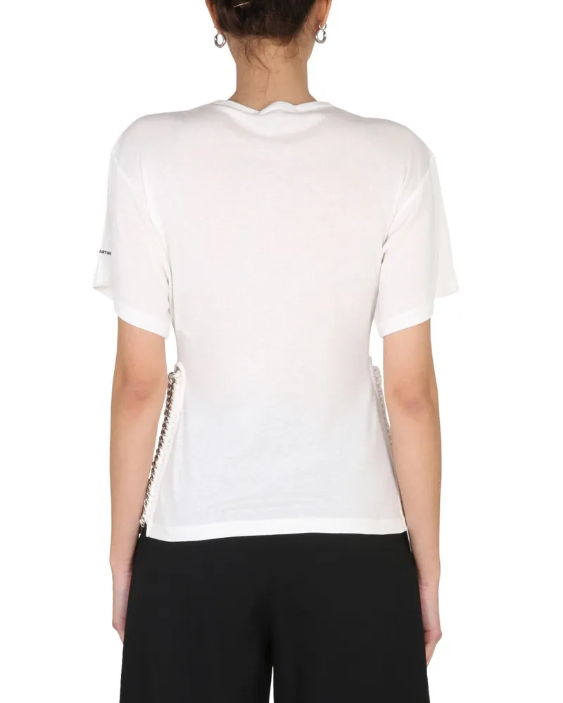 Stella McCartney Chain-Detail T-Shirt — Ivory Ivory