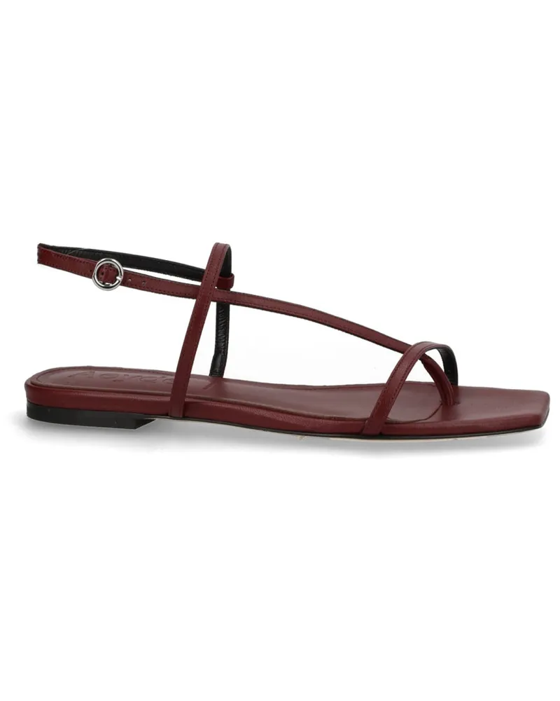 aeyde Leather Thong Sandal — Bordeaux Bordeaux