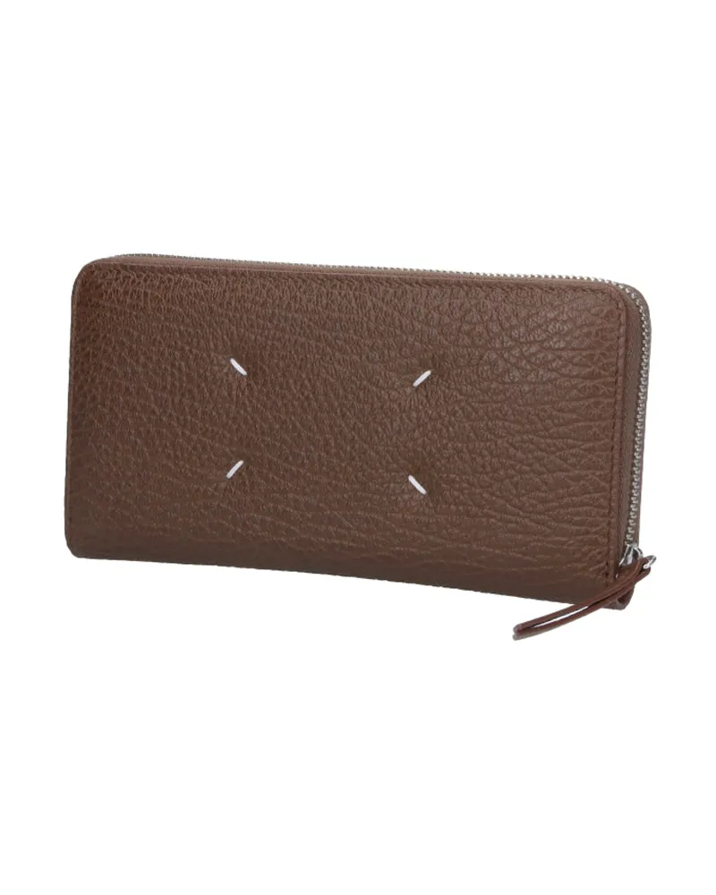 Maison Margiela Women's Wallets Brown Bovine Leather Brown