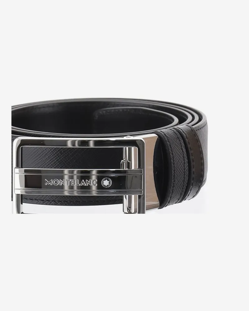 Montblanc Reversible Leather Belt — Multicolor Multicolor