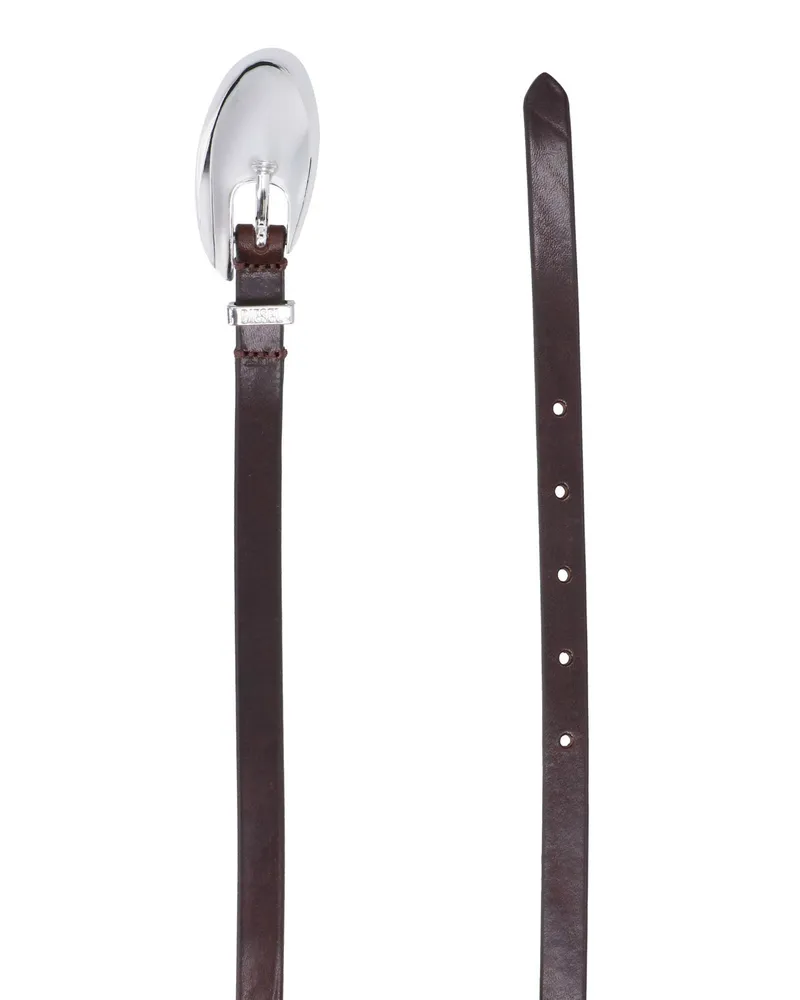 Diesel Women's Belts Brown Leather Brown