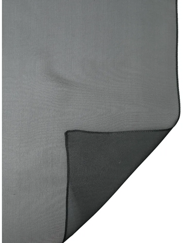 Dolce & Gabbana Men's Dark Green Stole Silk Neck Wrap Shawl Scarf Dark