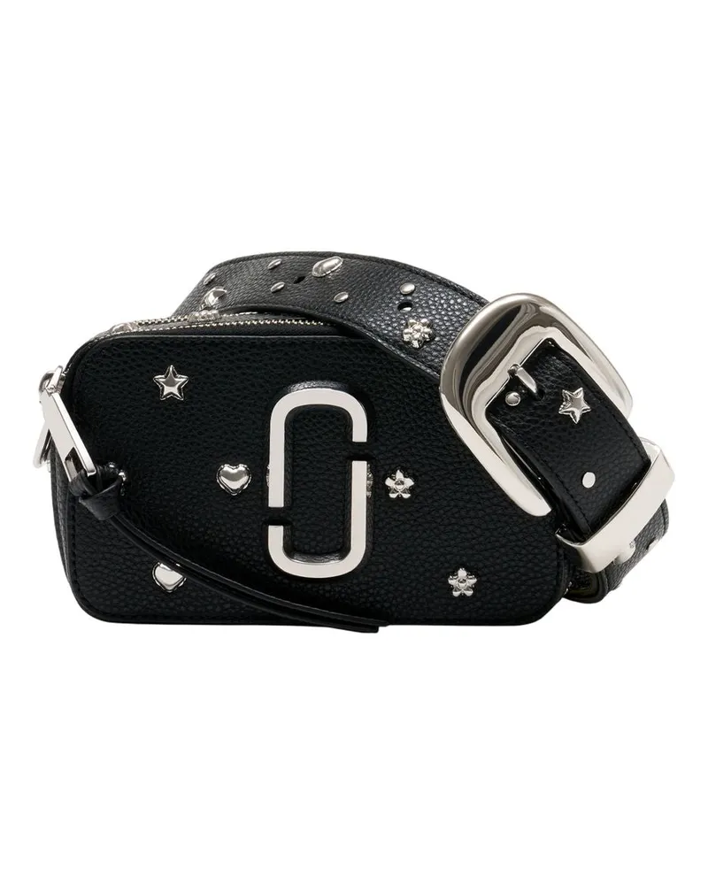 Marc Jacobs Women's Studded Leather Crossbody Bag Black Cowhide Black