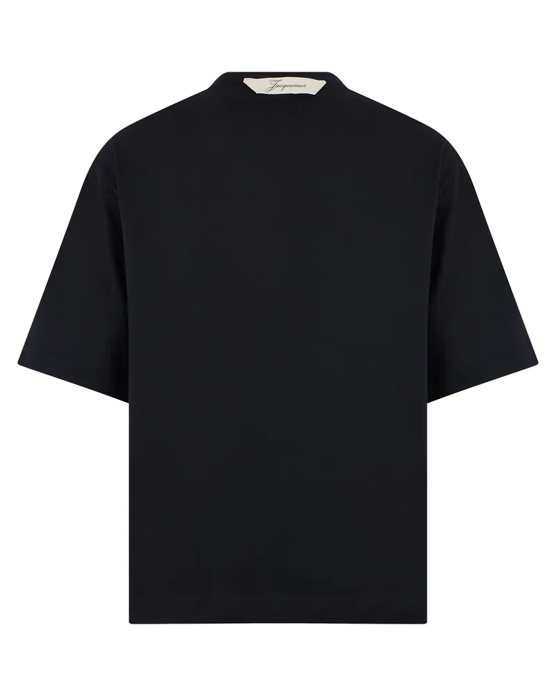 Jacquemus Men's T-Shirt Cotton Blend Black T-Shirts And Polos Black