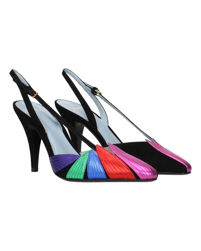 Valentino Garavani Women's Black Leather High Heel Pumps Black