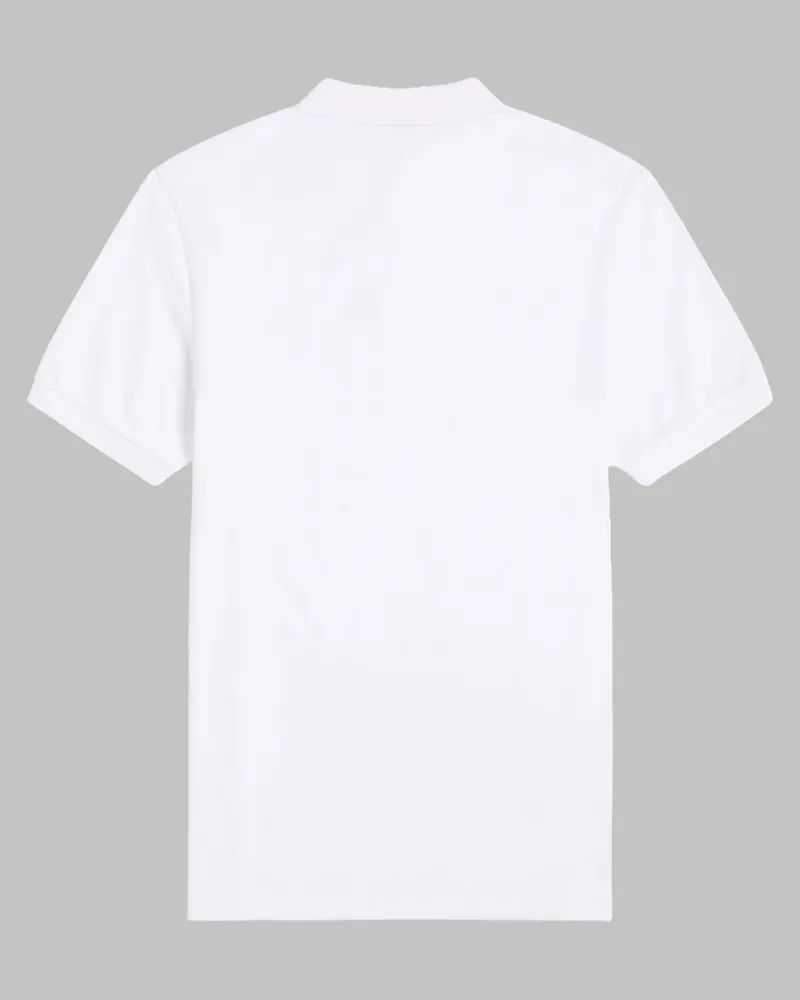 Fred Perry Logo-Embroidered Cotton Polo Shirt — White White