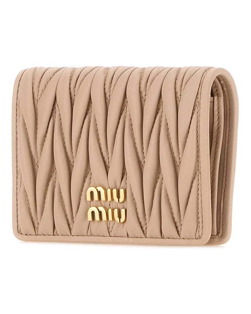 Miu Miu Cipria Portafogli Wallet Beige