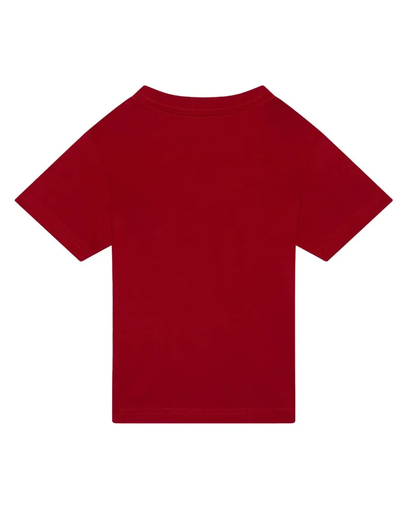 Ralph Lauren Embroidered Logo Cotton T-Shirt — Red Red