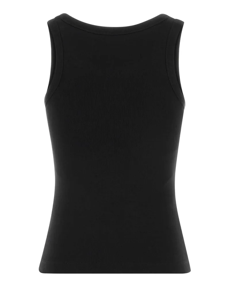 Kenzo Women's Black Stretch Cotton Tank Top Exterior: Elastane Maglie Black