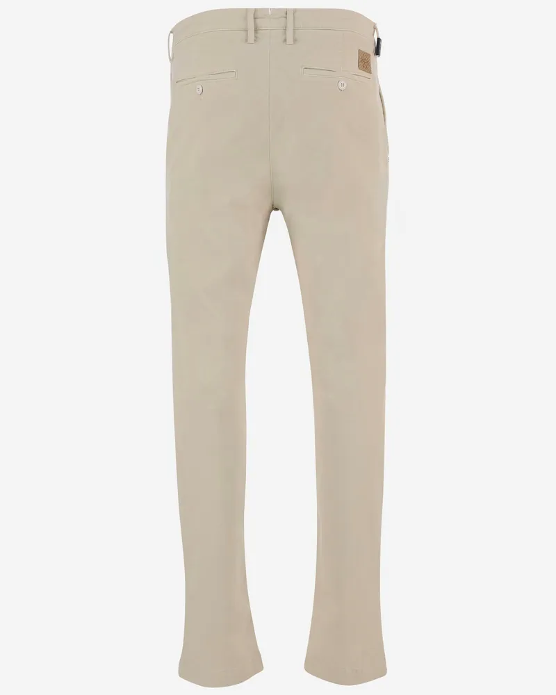 Jacob Cohën Men's Pants Stretch Cotton-Blend Ivory Lyocell Trousers Ivory