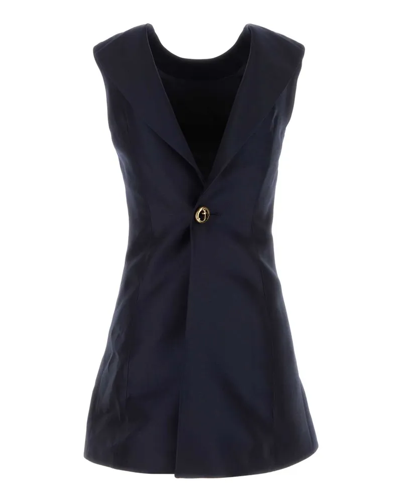 Balenciaga Women's A-Line Mini Dress Navy Abiti Navy