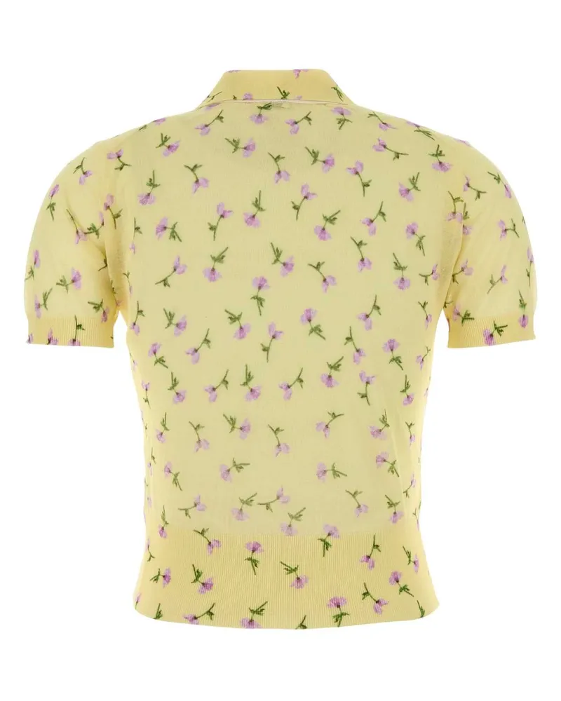 Jil Sander Women's Polo Shirt Yellow Cotton Nylon Yellow
