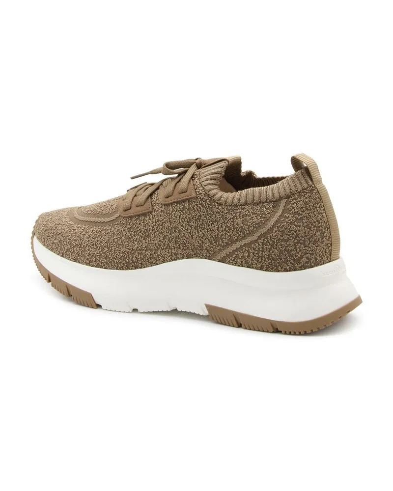 Gianvito Rossi Women's Brown Fabric Athletic Sneakers Brown