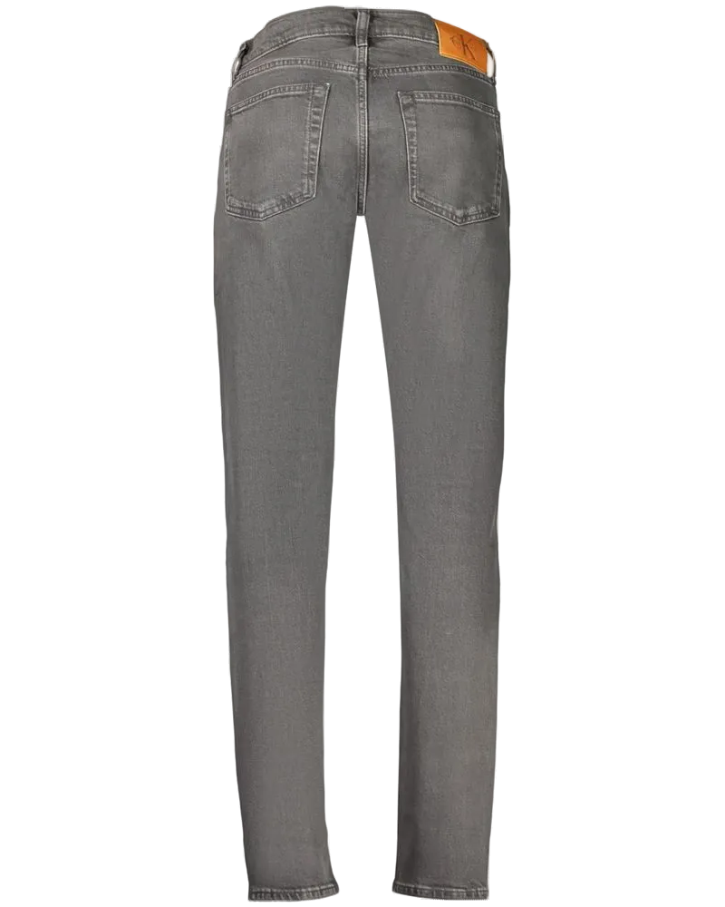 Calvin Klein Tapered Cotton Jeans — Black Black