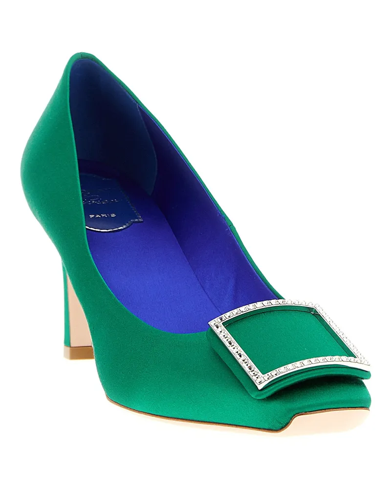 Roger Vivier Trompette Pump — Green Green