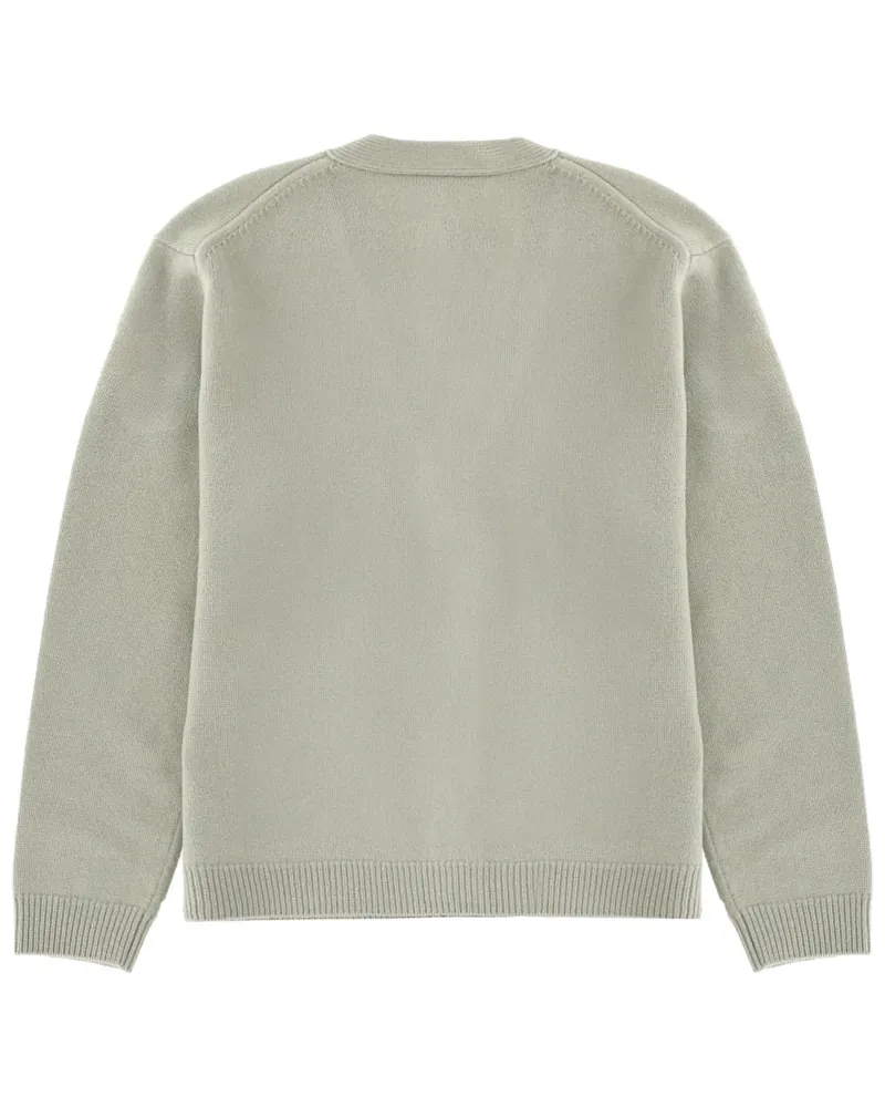 Kitsuné Merino Extrafine Wool Cardigan — Green Green