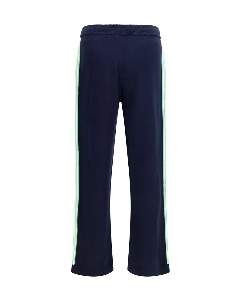 Casablanca Paris Men's Blue Wool Oves Aries Joggers (workout Pants Blue