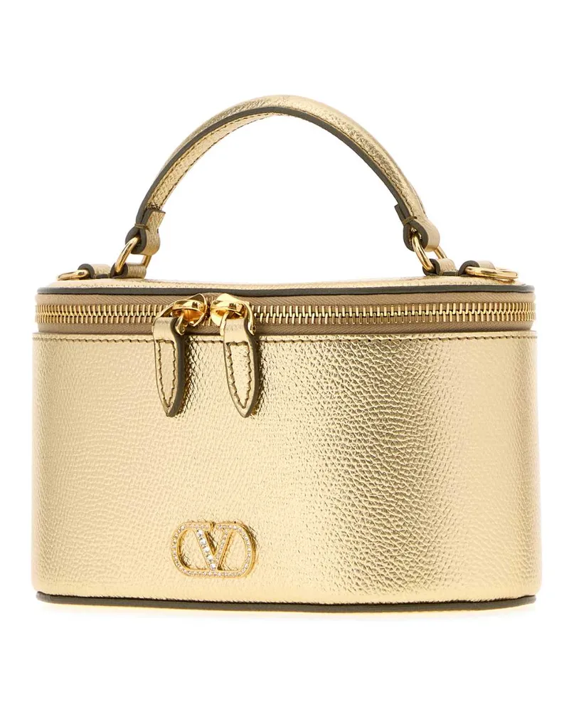 Valentino Garavani Case Top Handle Bag — Gold Gold