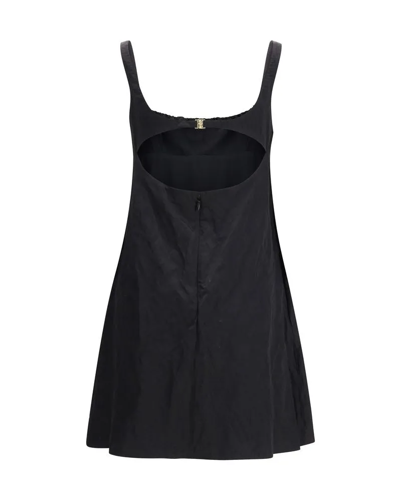 Chloé Women's Black Cotton Casual Dress Black