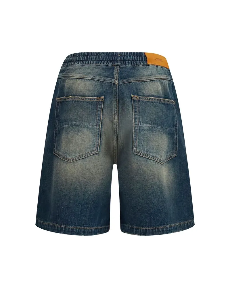 Amiri Men's Blue Cotton Bermuda Shorts Blue