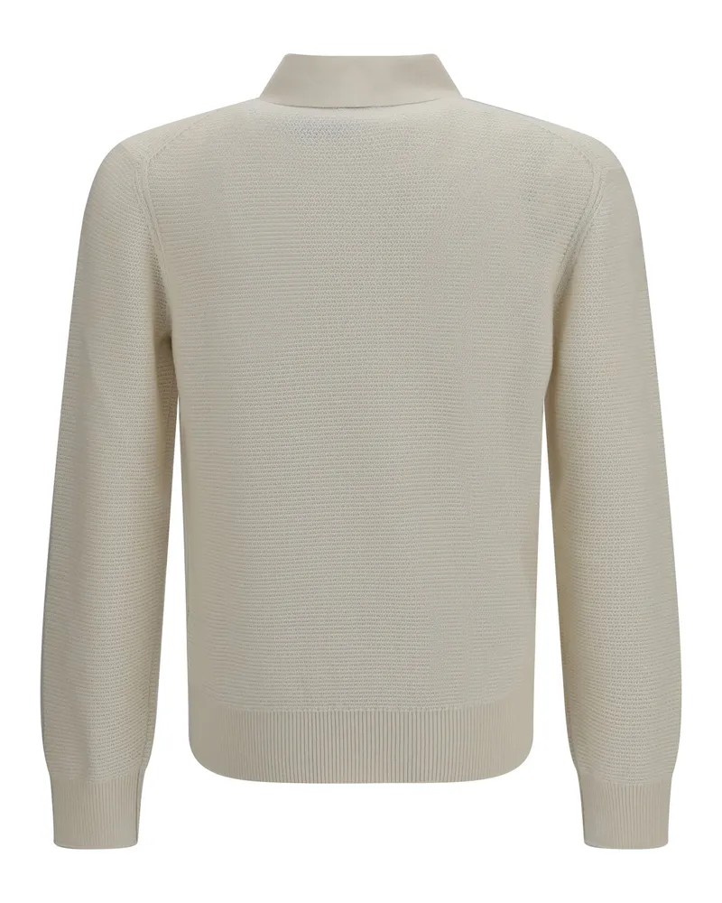 Ermenegildo Zegna Cashmere Polo Shirt — Beige Beige
