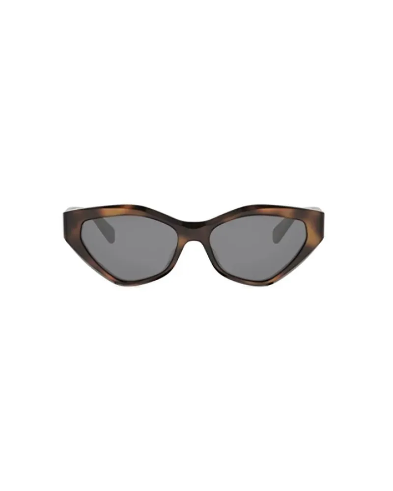 Celine Unisex Sunglasses Shiny Havana Acetate Eyewear Brown