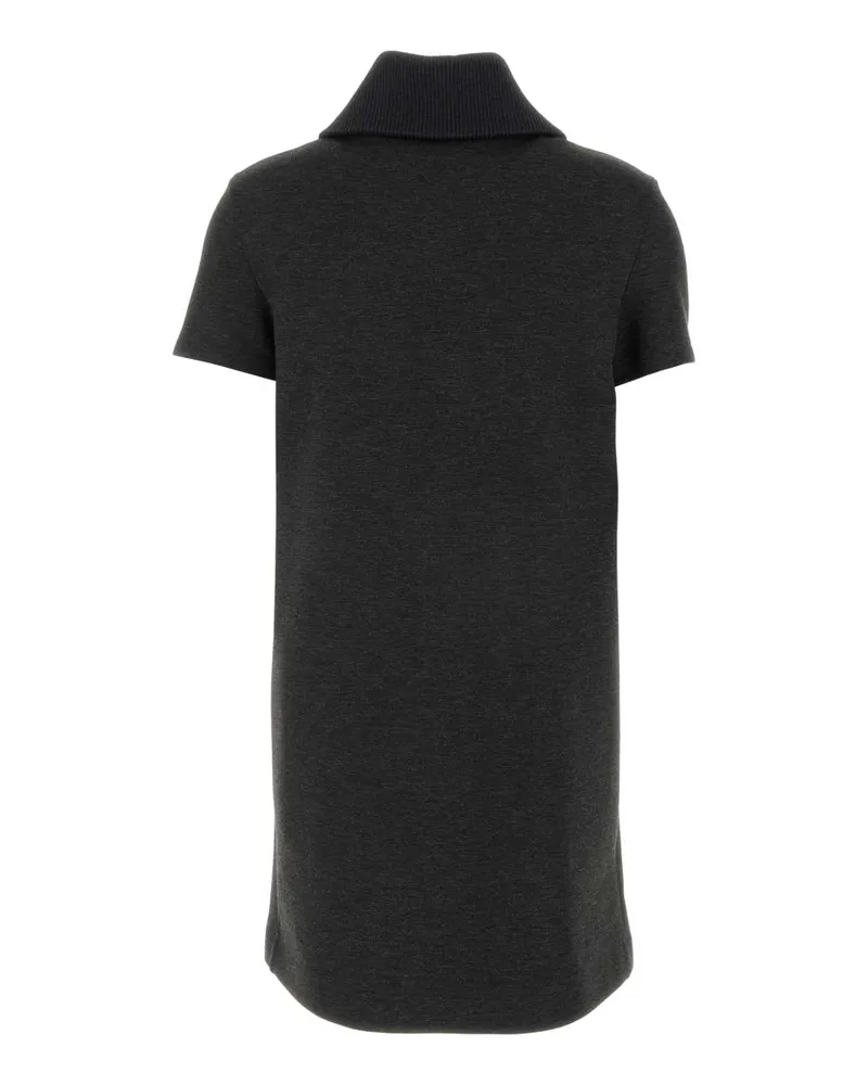 Gucci Women's Melange Dark Grey Stretch Jersey Dress Darkgrey Abiti Gray