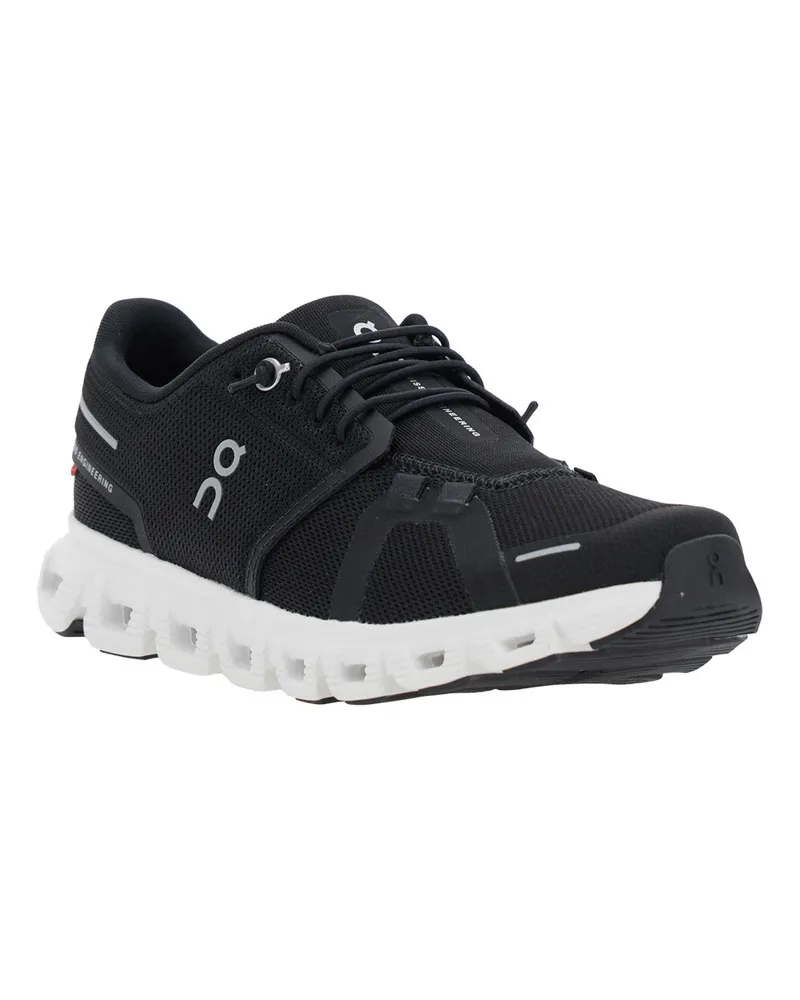 ON Women's Sneakers Cloud 6 Black Polyester Trainers Black