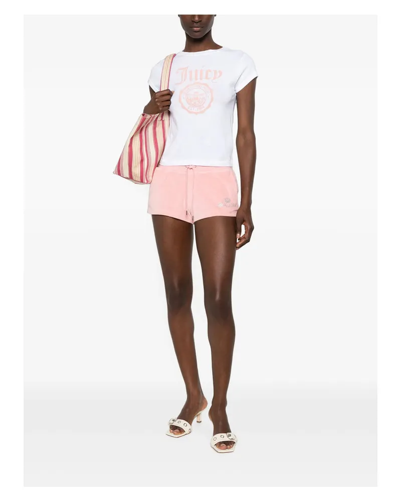 SPORTY & RICH Rose Shorts — Pink Pink