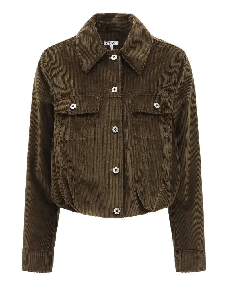 Loewe Cotton Corduroy Jacket — Brown Brown