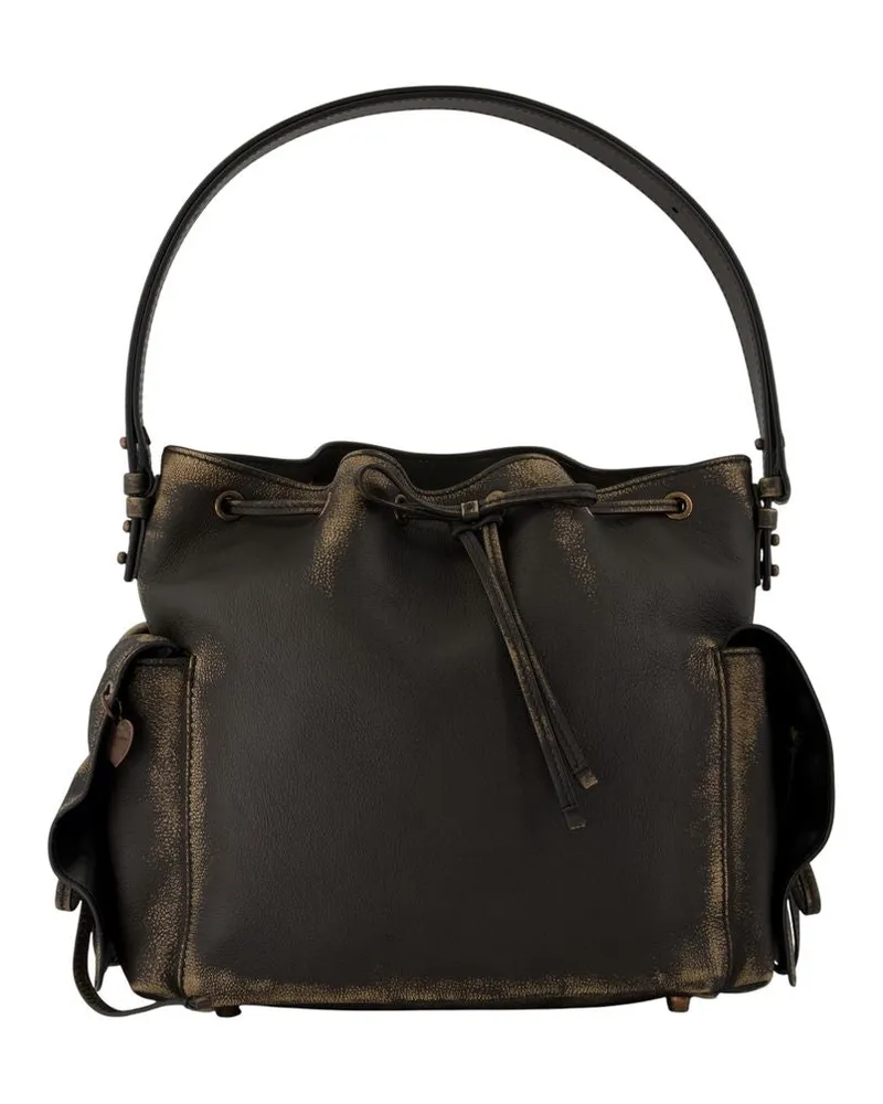 Acne Studios Women's Multipocket Crossbody -  Leather Brown Calfskin Bags Handbags-Purses Brown