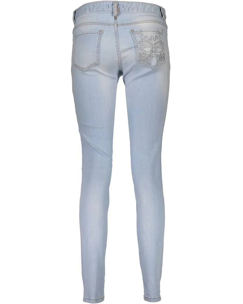 Just Cavalli Azzurro Cotton Womens Jeans Blue Clothing Blue